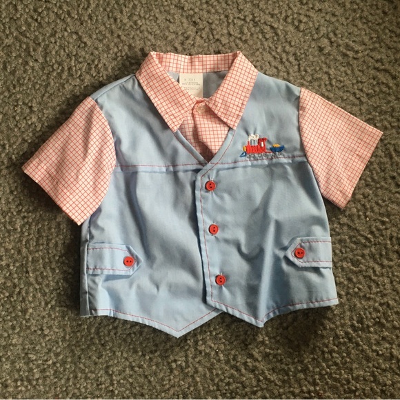 Matching Sets Vintage Toddler Train Outfit Poshmark
